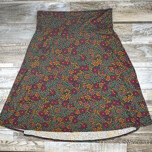 Women's Lularoe 2xl short Maxi skirt floral